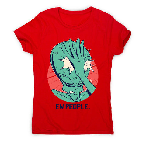 Alien facepalm - women's funny illustrations t-shirt - Graphic Gear