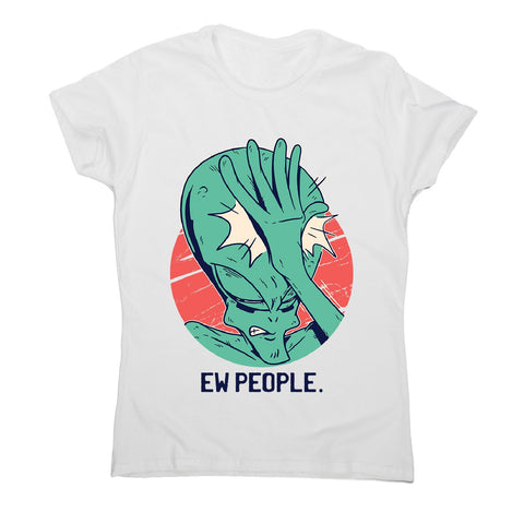 Alien facepalm - women's funny illustrations t-shirt - Graphic Gear