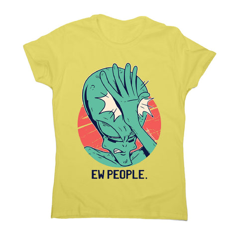 Alien facepalm - women's funny illustrations t-shirt - Graphic Gear