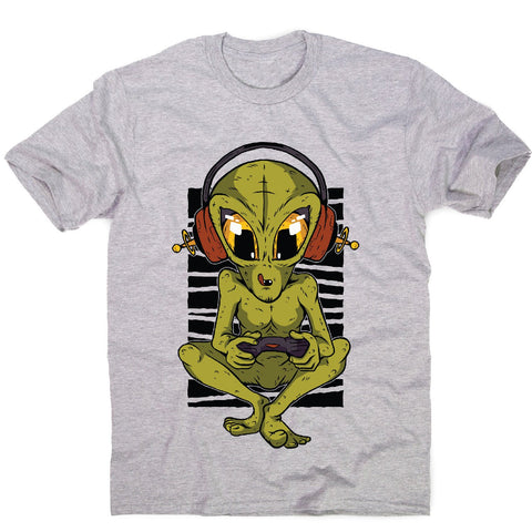 Alien gamer - men's funny premium t-shirt - Graphic Gear