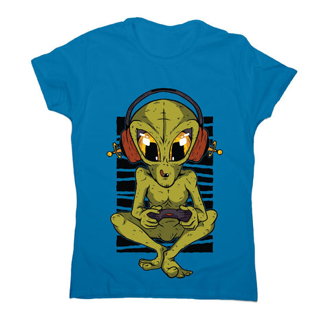Alien gamer - women's funny premium t-shirt - Graphic Gear