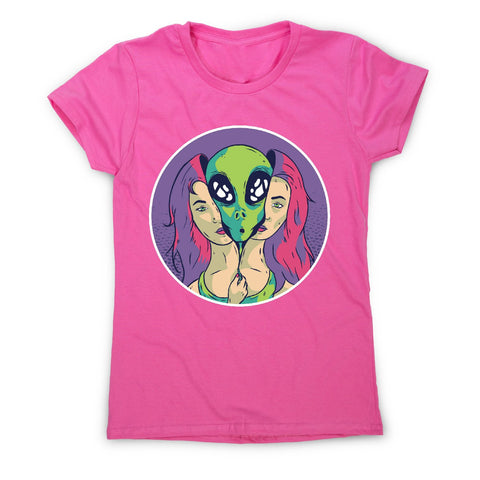 Alien girl - illustration graphic women's t-shirt - Graphic Gear