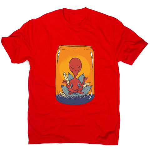 Alien meditation - illustration men's t-shirt - Graphic Gear