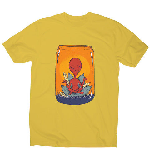 Alien meditation - illustration men's t-shirt - Graphic Gear