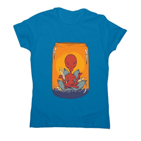 Alien meditation - illustration women's t-shirt - Graphic Gear