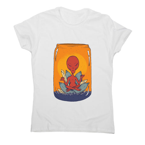 Alien meditation - illustration women's t-shirt - Graphic Gear