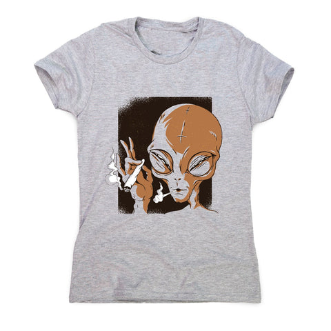 Alien smoking - illustration women's t-shirt - Graphic Gear