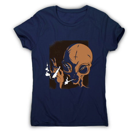 Alien smoking - illustration women's t-shirt - Graphic Gear