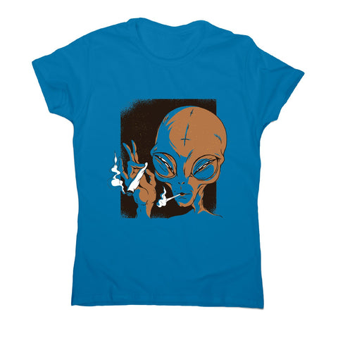 Alien smoking - illustration women's t-shirt - Graphic Gear