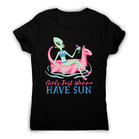 Alien sun - funny - women's t-shirt - Graphic Gear