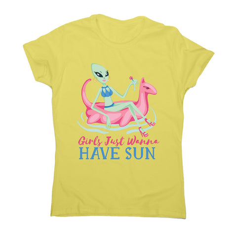 Alien sun - funny - women's t-shirt - Graphic Gear