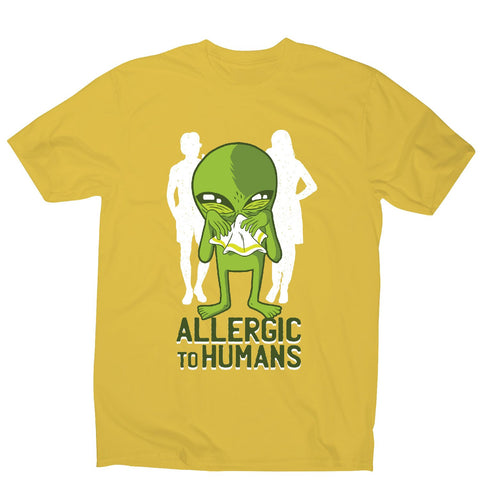 Allergic to humans - funny rude men's t-shirt - Graphic Gear