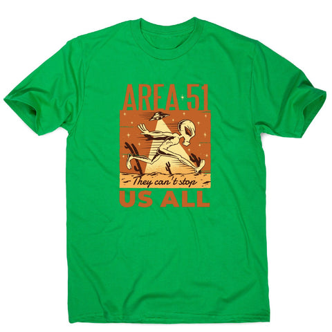Area 51 alien - men's funny premium t-shirt - Graphic Gear