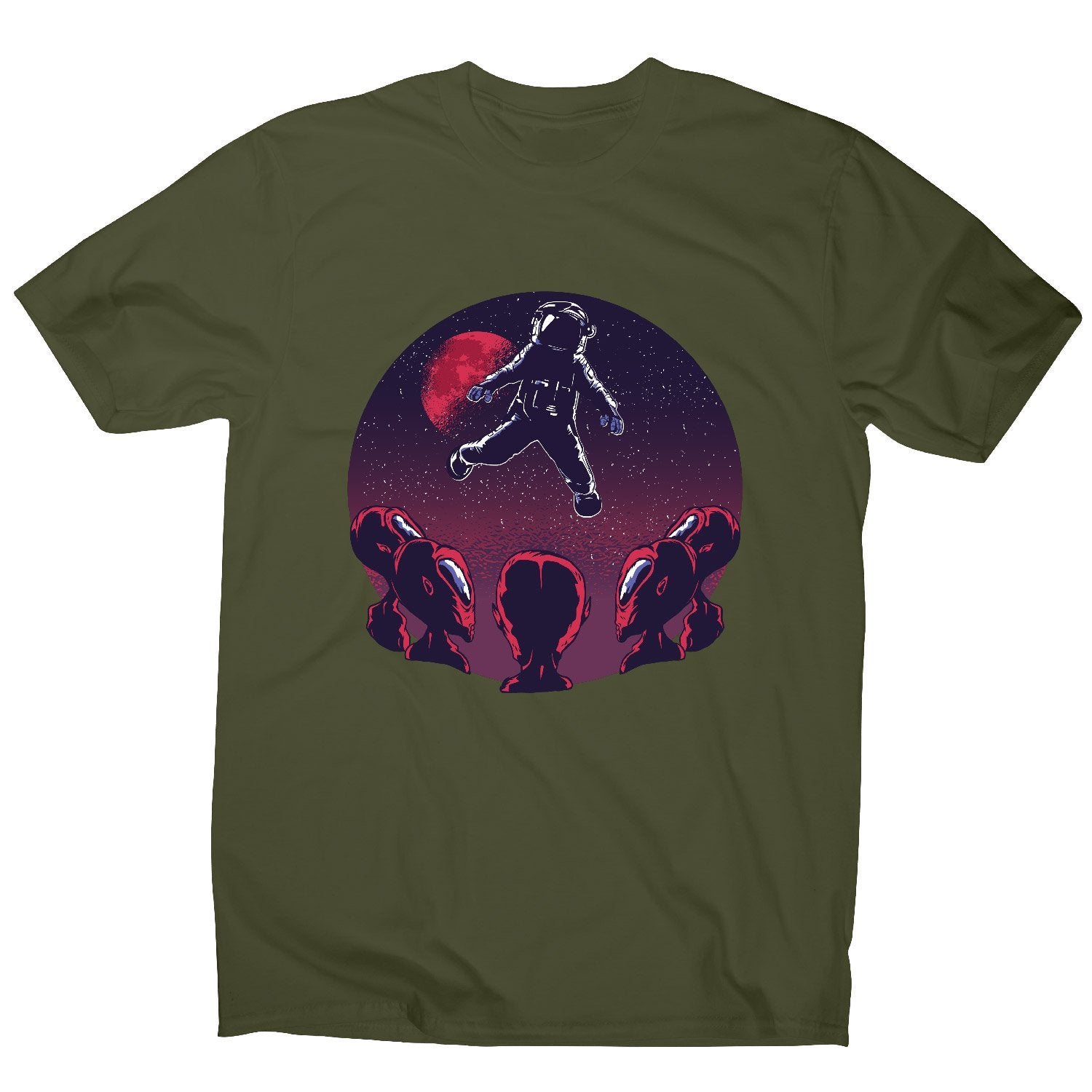 Astronaut alien - men's funny illustrations t-shirt– Graphic Gear