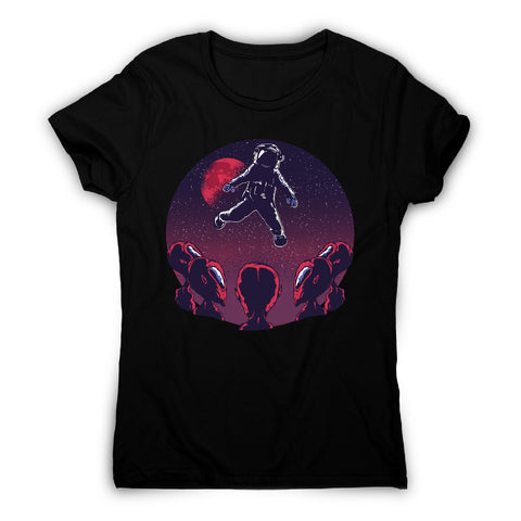 Astronaut alien - women's funny illustrations t-shirt - Graphic Gear