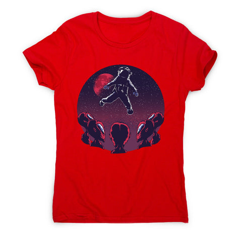 Astronaut alien - women's funny illustrations t-shirt - Graphic Gear