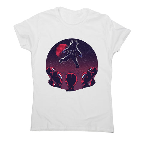 Astronaut alien - women's funny illustrations t-shirt - Graphic Gear