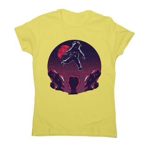 Astronaut alien - women's funny illustrations t-shirt - Graphic Gear