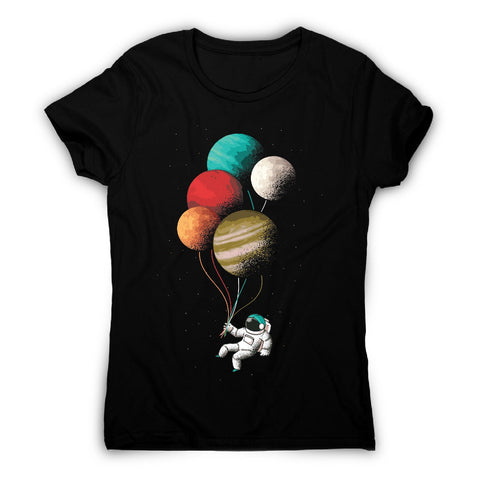 Astronaut balloons - illustration women's t-shirt - Graphic Gear