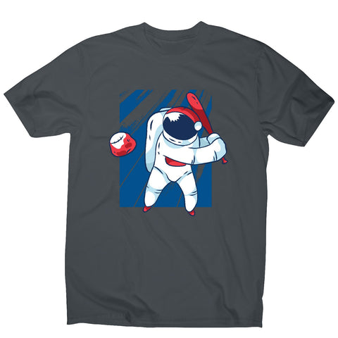 Astronaut baseball - men's funny illustrations t-shirt - Graphic Gear