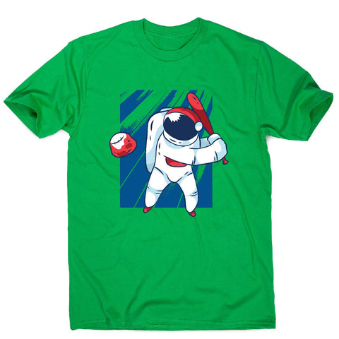 Astronaut baseball - men's funny illustrations t-shirt - Graphic Gear