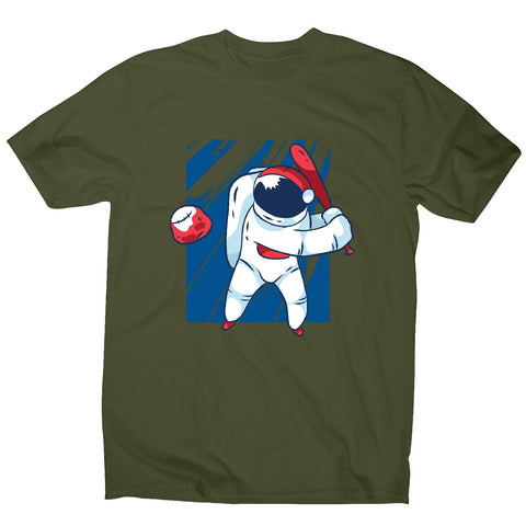 Astronaut baseball - men's funny illustrations t-shirt - Graphic Gear