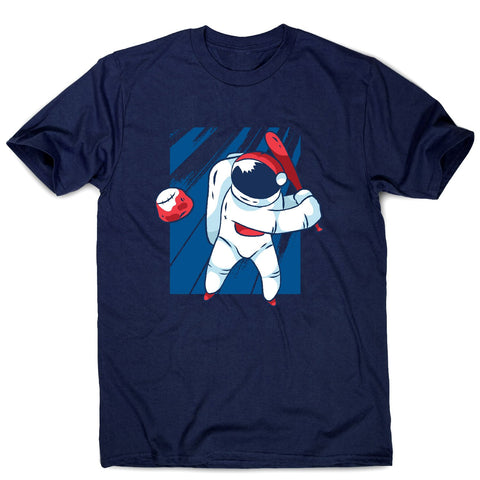 Astronaut baseball - men's funny illustrations t-shirt - Graphic Gear