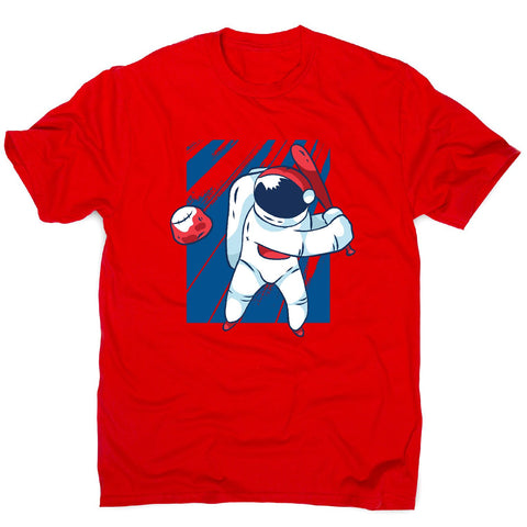 Astronaut baseball - men's funny illustrations t-shirt - Graphic Gear