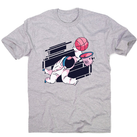 Astronaut basketball - men's funny illustrations t-shirt - Graphic Gear