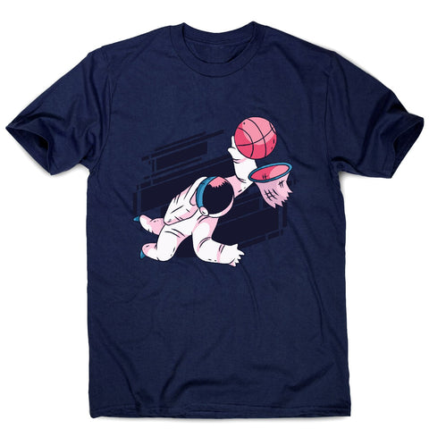 Astronaut basketball - men's funny illustrations t-shirt - Graphic Gear