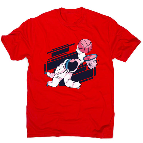 Astronaut basketball - men's funny illustrations t-shirt - Graphic Gear