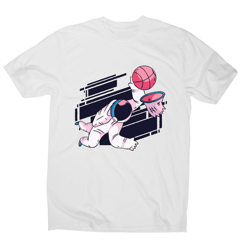 Astronaut basketball - men's funny illustrations t-shirt - Graphic Gear