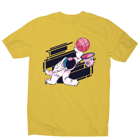 Astronaut basketball - men's funny illustrations t-shirt - Graphic Gear