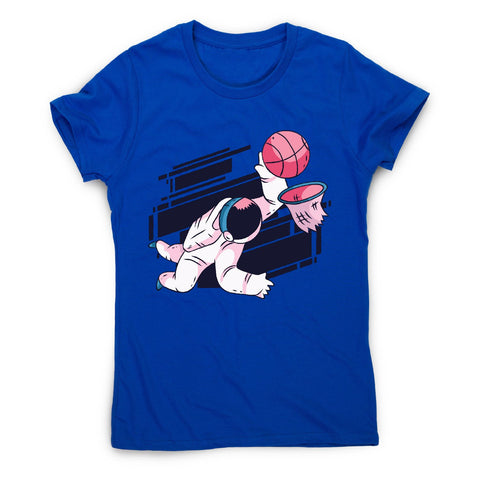 Astronaut basketball - women's funny illustrations t-shirt - Graphic Gear