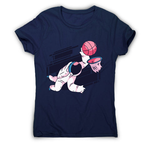 Astronaut basketball - women's funny illustrations t-shirt - Graphic Gear