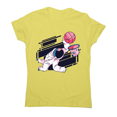 Astronaut basketball - women's funny illustrations t-shirt - Graphic Gear