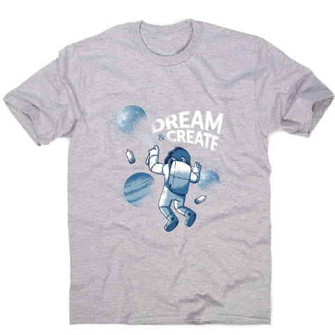 Astronaut graffiti - illustration men's t-shirt - Graphic Gear