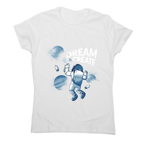Astronaut graffiti - illustration women's t-shirt - Graphic Gear