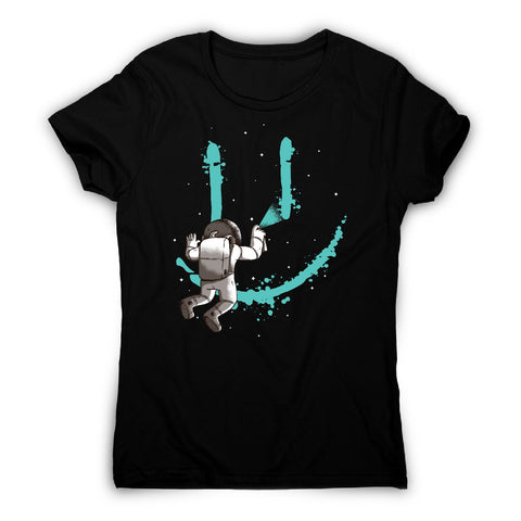 Astronaut grafitti - women's funny premium t-shirt - Graphic Gear