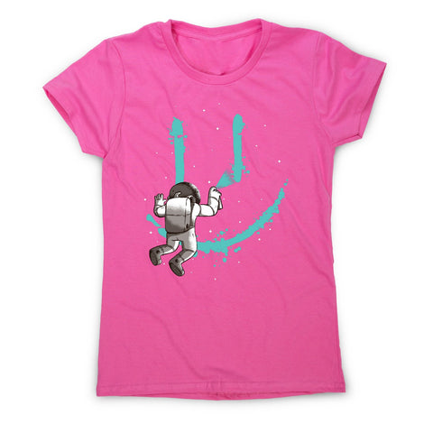 Astronaut grafitti - women's funny premium t-shirt - Graphic Gear
