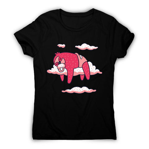 Baby sloth sleeping - women's funny premium t-shirt - Graphic Gear