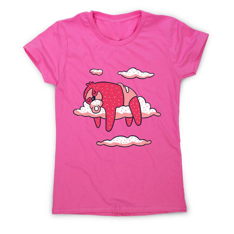 Baby sloth sleeping - women's funny premium t-shirt - Graphic Gear