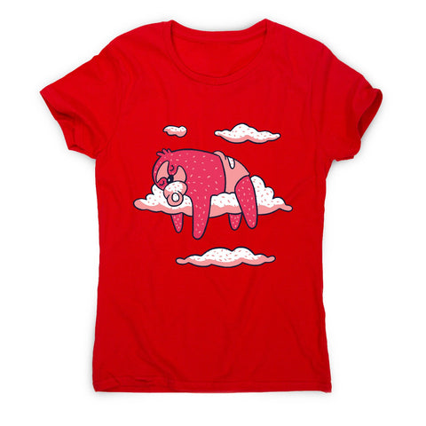 Baby sloth sleeping - women's funny premium t-shirt - Graphic Gear