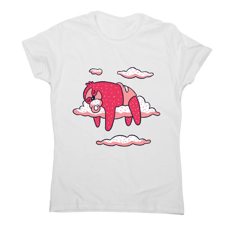 Baby sloth sleeping - women's funny premium t-shirt - Graphic Gear