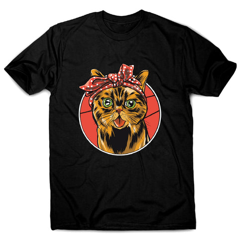 Bandana cat - men's funny premium t-shirt - Graphic Gear