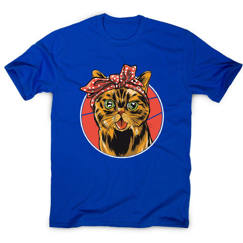 Bandana cat - men's funny premium t-shirt - Graphic Gear