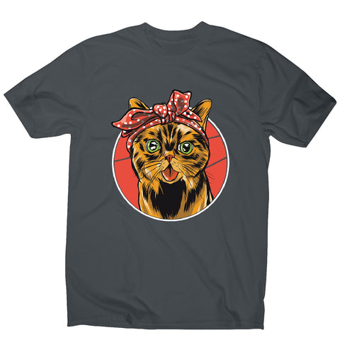 Bandana cat - men's funny premium t-shirt - Graphic Gear