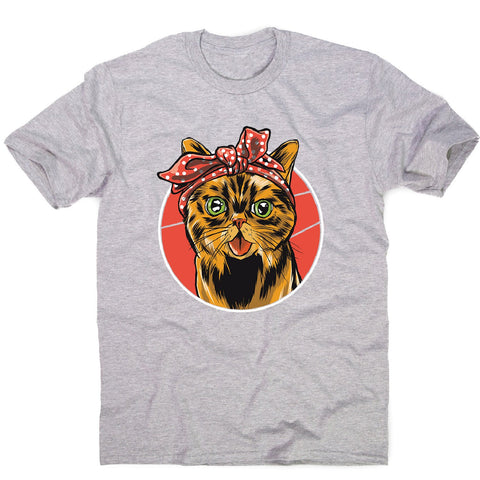 Bandana cat - men's funny premium t-shirt - Graphic Gear