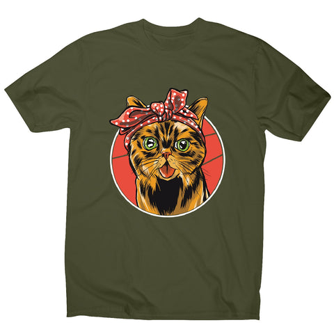 Bandana cat - men's funny premium t-shirt - Graphic Gear