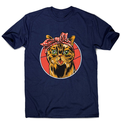 Bandana cat - men's funny premium t-shirt - Graphic Gear